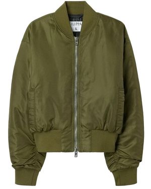Filippa K Nylon Zip Jacket - Groen