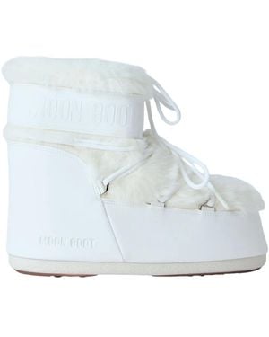 Moon Boot Icon Low Faux Fur Boots - Blau
