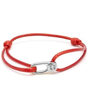 Nialaya String Bracelet With Hook - Rood