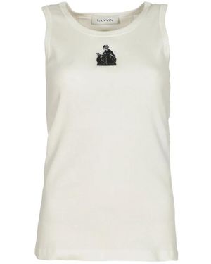 Lanvin Sleeveless Tops - White