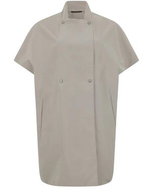 Moorer Double-Breasted Coats - Gris