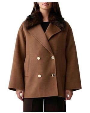 Kaos Double-Breasted Coats - Marrone
