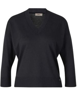 Herno V-Neck Knitwear - Blue