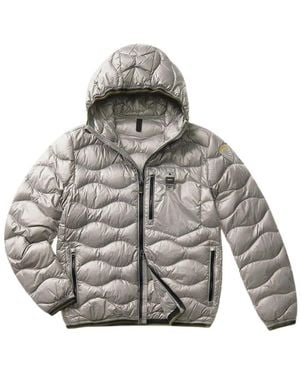 Blauer Wave Daunenjacke - Grau