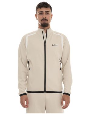HUGO Hoodies & Sweatvesten ,Polyester Sw_Toc Spin Sweatshirt - Naturel