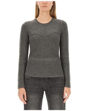Isabel Marant Round-Neck Knitwear - Gris