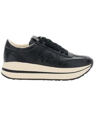 Premiata Schoenen ,Zwart ,Leer Bethcoin - Blauw