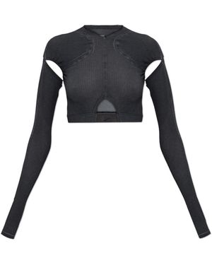 KNWLS Tops ,Grijs ,Polyester Ghost Top - Zwart