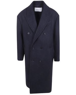 Ami Paris Double-Breasted Coats - Azul