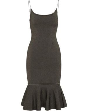 Jacquemus Maille Pina Midi-Jurk - Bruin