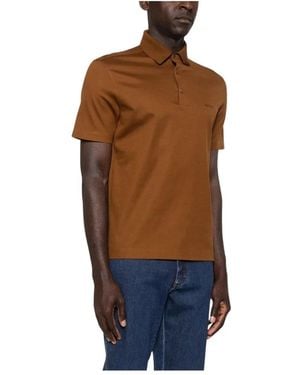 ZEGNA Polo Shirts - Brown