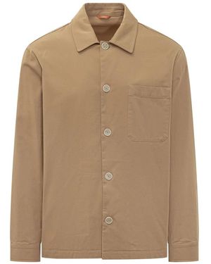 Cruna Jassen ,Bruin ,Wol Cardiff Overshirt - Naturel