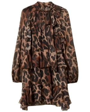 Twinset Short Dresses - Marrón