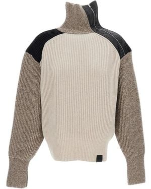 Stella McCartney Altermat Detail Block Knit Jumper - Natur