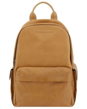 Brunello Cucinelli Backpacks - Natural