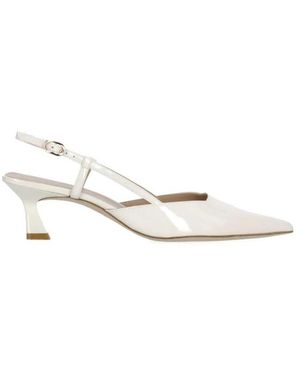 Stuart Weitzman Schoenen ,Leer Vinnie 50 Slingback - Wit