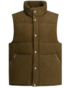 Nonnative Jassen ,Bruin ,Leer Explorer Mouwloze Jas - Groen