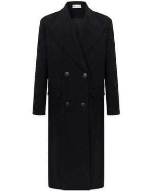 Tory Burch Double-Breasted Coats - Nero