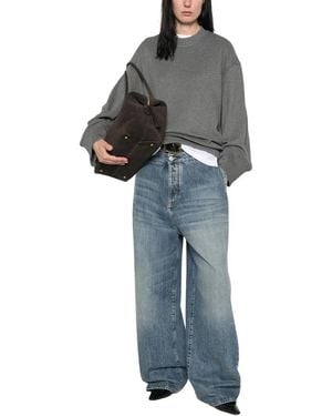 Frankie Shop Hoodies & Sweatvesten ,Grijs ,Katoen Talia Sweatshirt