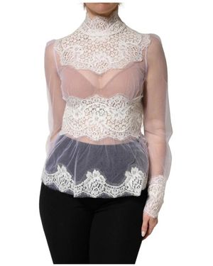 Dolce & Gabbana Long Sleeve Tops - Pink