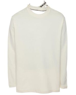 Y. Project Gerippter kragen langarmshirt - Weiß