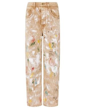 Moschino Cropped Jeans - Natural