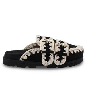 Mou Schoenen ,Zwart ,Mules