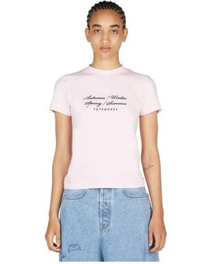 Vetements T-Shirts - White
