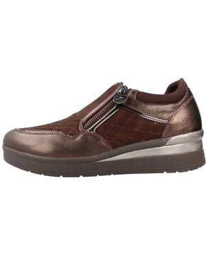 Stonefly Schoenen ,Bruin ,Leer Cream 62 Zip Sue Laminated