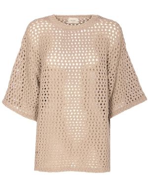 Alysi Truien & Vesten ,Maglia Spring Tricot M/C - Naturel