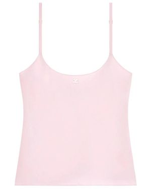 Courreges Sleeveless Tops - Rose