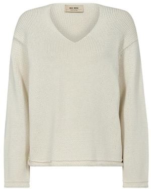 Mos Mosh V-Neck Knitwear - Bianco