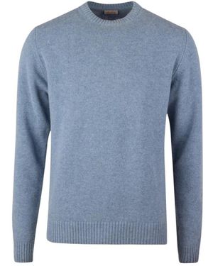 Stenströms Kraftiger Merinowollpullover Mit Rundhalsausschnitt - Blau