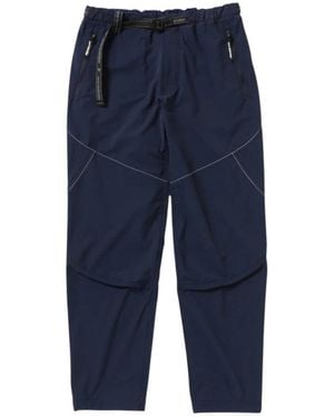 and wander Straight Trousers - Blue
