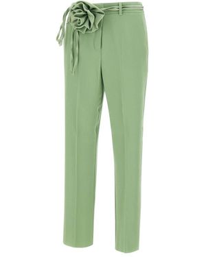 Marella Slim-Fit Trousers - Green