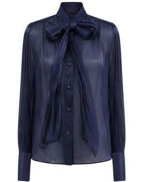 ACTUALEE Binder-Bluse - Blau