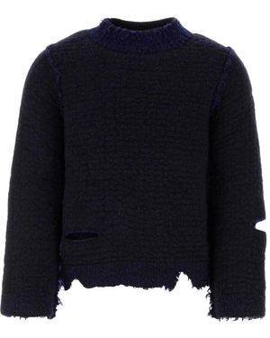 NAMACHEKO Zweifarbiger Pullover Aus Wollmischung - Blau