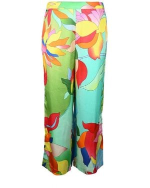 Semicouture Wide Trousers - Green