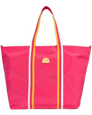 Sundek Polyester Strandtasche Mit Frontlogo - Pink