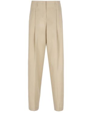 Golden Goose Virgin Wool Trousers - Natural