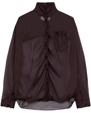 MSGM Creponne Blouse - Paars