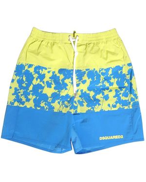 DSquared² Badmode ,Veelkleurig ,Nylon Zwemshorts - Blauw