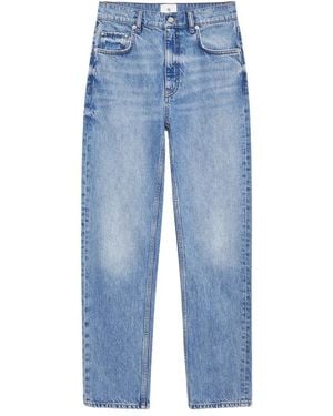 Anine Bing Cropped Jeans - Azul