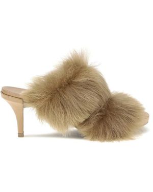 Pedro Garcia Heeled Mules - Neutre