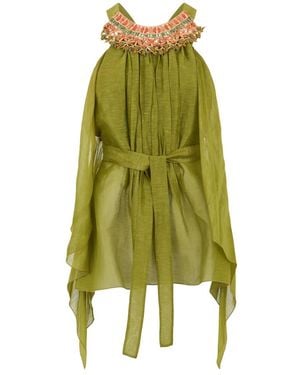 Alberta Ferretti Sleeveless Tops - Green