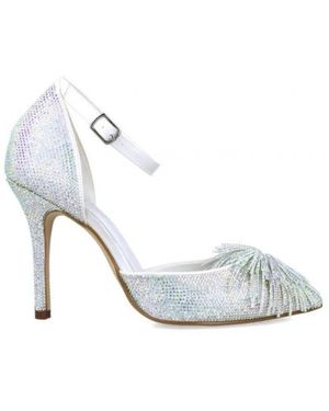 Menbur Schoenen ,Wit ,Sandalo Cerimonia Con Strass E Tallone Chiuso
