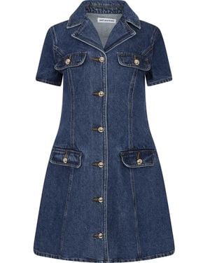 Self-Portrait Short Dresses - Blue