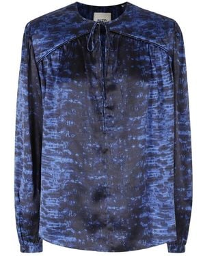 Isabel Marant Laraya Seidenbluse - Blau