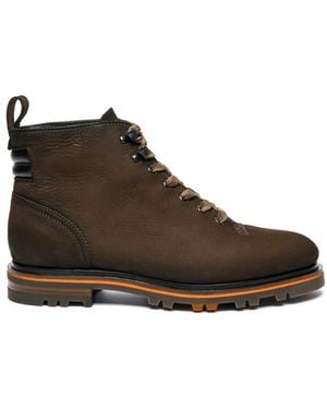 Santoni Lace-Up Boots - Marrone