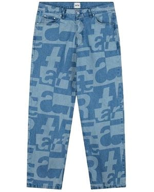 Arte' Loose-Fit Jeans - Blue